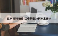 辽宁 新增确诊,辽宁新增20例本土确诊